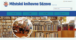 Desktop Screenshot of knihovna.mestosazava.cz