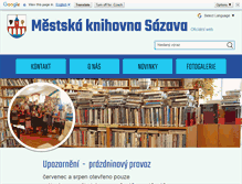 Tablet Screenshot of knihovna.mestosazava.cz